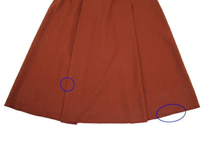 JURGEN LEHL Wool Knit Skirt Brick Size 11