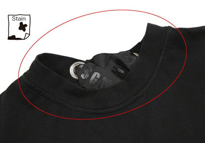 MSGM Back Lace-Up Print T-Shirt Black Size S