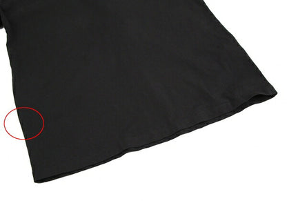 MSGM Back Lace-Up Print T-Shirt Black Size S