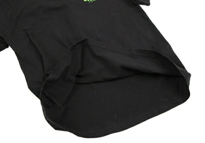MSGM Back Lace-Up Print T-Shirt Black Size S