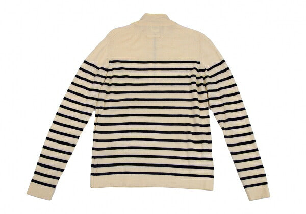 Jean Paul GAULTIER HOMME Marine Border Half-Zip Knit Size 48