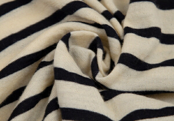 Jean Paul GAULTIER HOMME Marine Border Half-Zip Knit Size 48