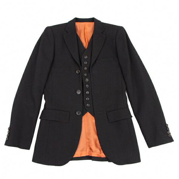 Jean Paul GAULTIER HOMME Many Button Jacket Black Size 46