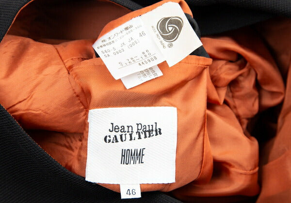 Jean Paul GAULTIER HOMME Many Button Jacket Black Size 46