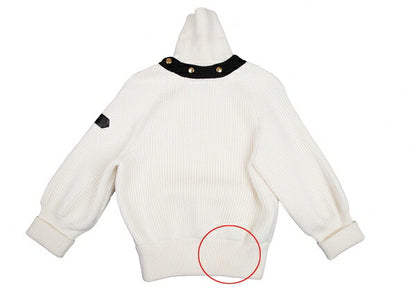 Louis Vuitton 20AW Button Detachable Sweater White Size L