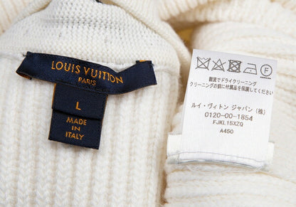 Louis Vuitton 20AW Button Detachable Sweater White Size L
