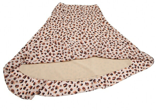 Theory 22SS Leopard Print Silk Asymmetric Skirt Pink Size 2