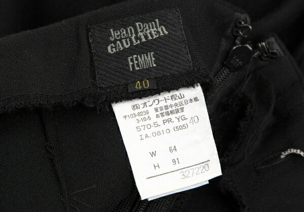 Jean Paul GAULTIER FEMME Broken Stripe Rayon Pants Size 40