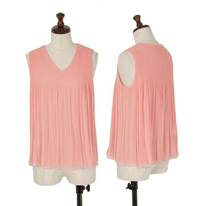 VIVIENNE TAM Pink Pleated Reversible Tank Top Size 38