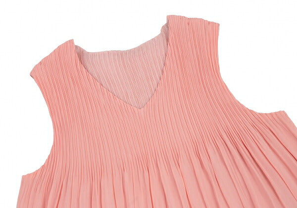 VIVIENNE TAM Pink Pleated Reversible Tank Top Size 38