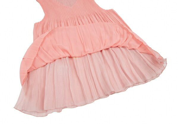 VIVIENNE TAM Pink Pleated Reversible Tank Top Size 38