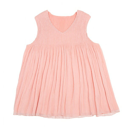 VIVIENNE TAM Pink Pleated Reversible Tank Top Size 38