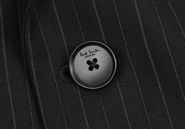 Paul Smith LONDON Striped Wool Tailored Blazer Black Size L