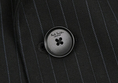 Paul Smith LONDON Striped Wool Tailored Blazer Black Size L