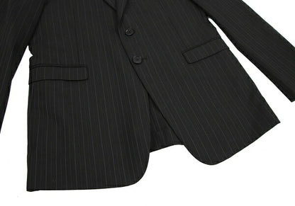 Paul Smith LONDON Striped Wool Tailored Blazer Black Size L