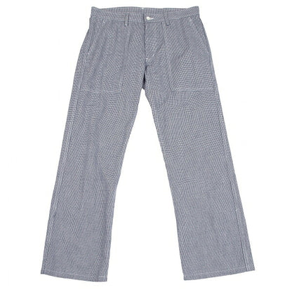 COMME des GARCONS HOMME Puppytooth Cotton White Navy Pants Size M