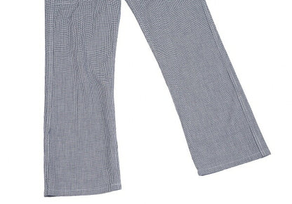 COMME des GARCONS HOMME Puppytooth Cotton White Navy Pants Size M