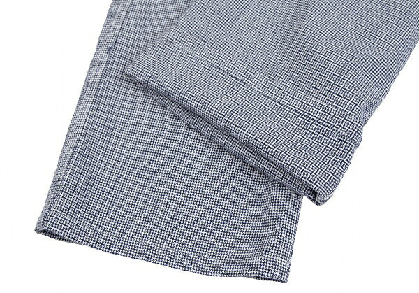 COMME des GARCONS HOMME Puppytooth Cotton White Navy Pants Size M