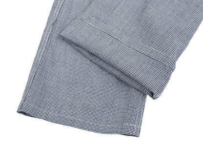 COMME des GARCONS HOMME Puppytooth Cotton White Navy Pants Size M
