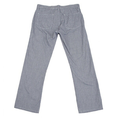 COMME des GARCONS HOMME Puppytooth Cotton White Navy Pants Size M
