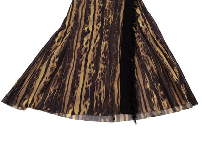 Jean Paul GAULTIER FEMME Leopard Pleated Skirt Size 38