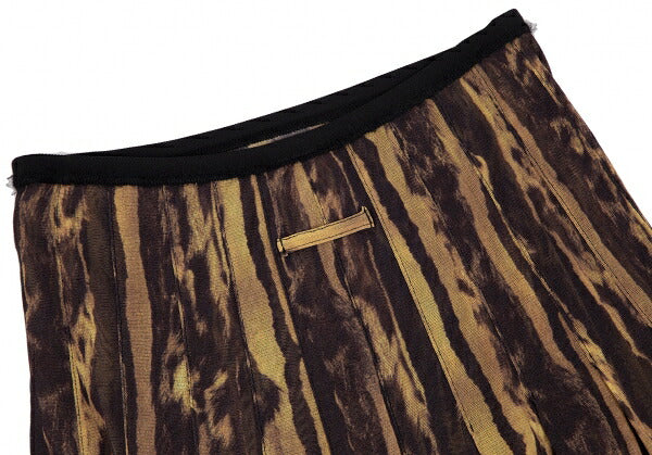 Jean Paul GAULTIER FEMME Leopard Pleated Skirt Size 38