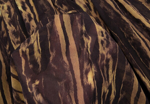 Jean Paul GAULTIER FEMME Leopard Pleated Skirt Size 38