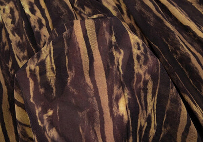 Jean Paul GAULTIER FEMME Leopard Pleated Skirt Size 38