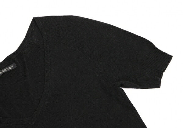 Yohji Yamamoto NOIR Cotton Silk V-Neck Knit Sweater Size 2