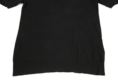 Yohji Yamamoto NOIR Cotton Silk V-Neck Knit Sweater Size 2