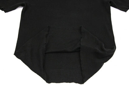 Yohji Yamamoto NOIR Cotton Silk V-Neck Knit Sweater Size 2