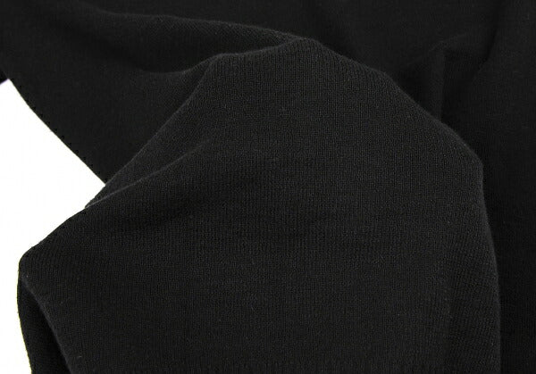 Yohji Yamamoto NOIR Cotton Silk V-Neck Knit Sweater Size 2