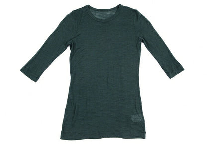 Yohji Yamamoto NOIR Sheer Wool 3/4 Sleeve Knit Green Size 2