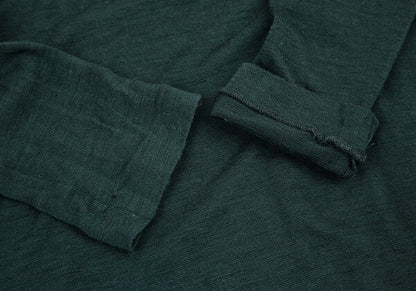Yohji Yamamoto NOIR Sheer Wool 3/4 Sleeve Knit Green Size 2