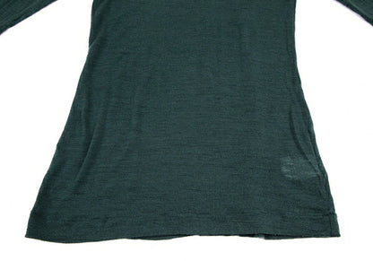 Yohji Yamamoto NOIR Sheer Wool 3/4 Sleeve Knit Green Size 2