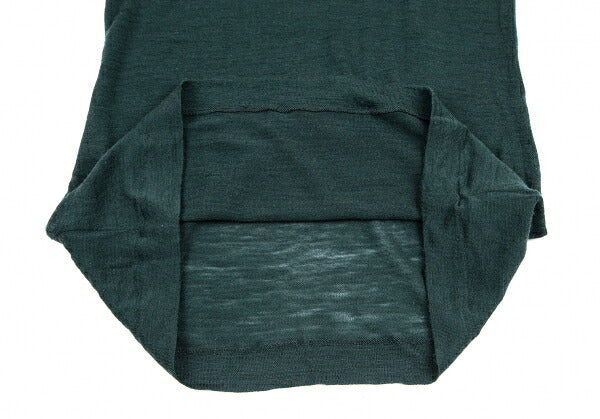 Yohji Yamamoto NOIR Sheer Wool 3/4 Sleeve Knit Green Size 2