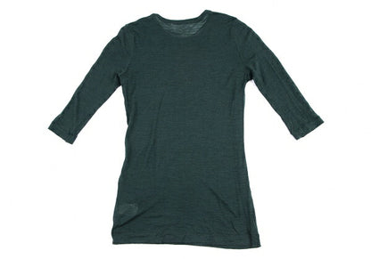 Yohji Yamamoto NOIR Sheer Wool 3/4 Sleeve Knit Green Size 2