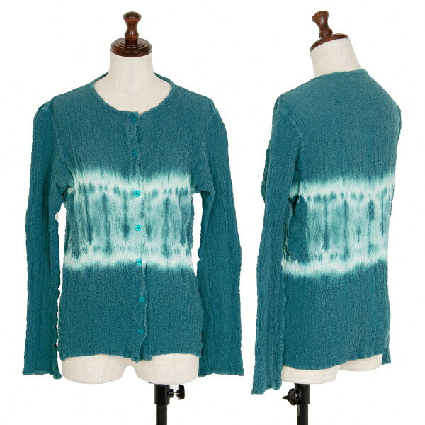 ISSEY MIYAKE me Tie-Dye Cauliflower Cardigan Viridian Size F