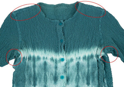 ISSEY MIYAKE me Tie-Dye Cauliflower Cardigan Viridian Size F