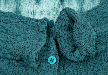 ISSEY MIYAKE me Tie-Dye Cauliflower Cardigan Viridian Size F