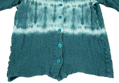 ISSEY MIYAKE me Tie-Dye Cauliflower Cardigan Viridian Size F