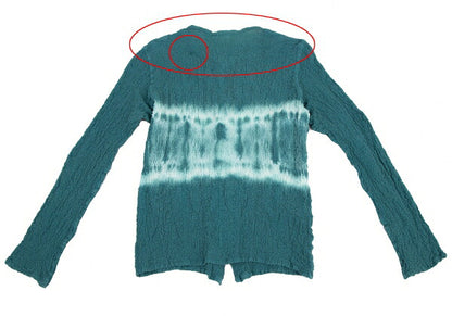ISSEY MIYAKE me Tie-Dye Cauliflower Cardigan Viridian Size F