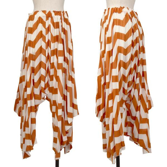 ISSEY MIYAKE 20SS Zigzag Pleat Sarouel Pants White Size 3