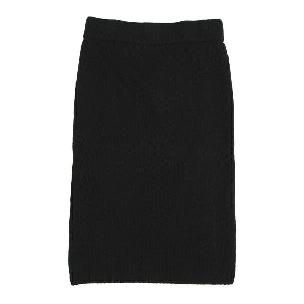 VIVIENNE TAM Front Bias Knit Black Red Skirt