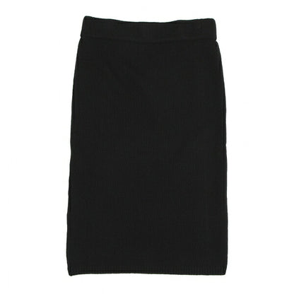 VIVIENNE TAM Front Bias Knit Black Red Skirt