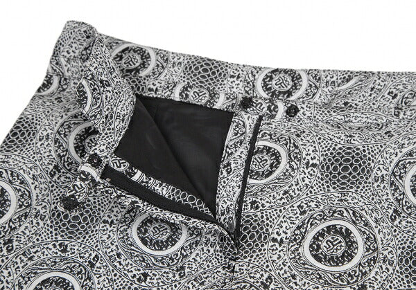 VIVIENNE TAM Poly Jacquard White Black Skirt