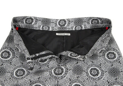 VIVIENNE TAM Poly Jacquard White Black Skirt