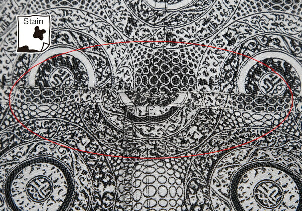 VIVIENNE TAM Poly Jacquard White Black Skirt