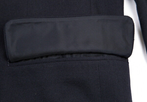 COMME des GARCONS HOMME DEUX Wool Blazer Navy Size M