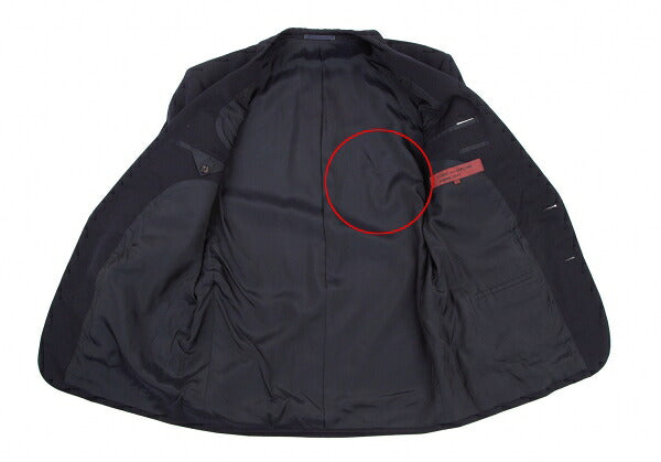 COMME des GARCONS HOMME DEUX Wool Blazer Navy Size M